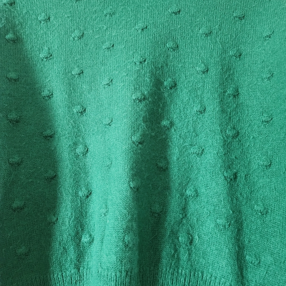 Vylette Emerald Textured Women's Crew Neck Sweater Size Medium - Picture 5 of 5